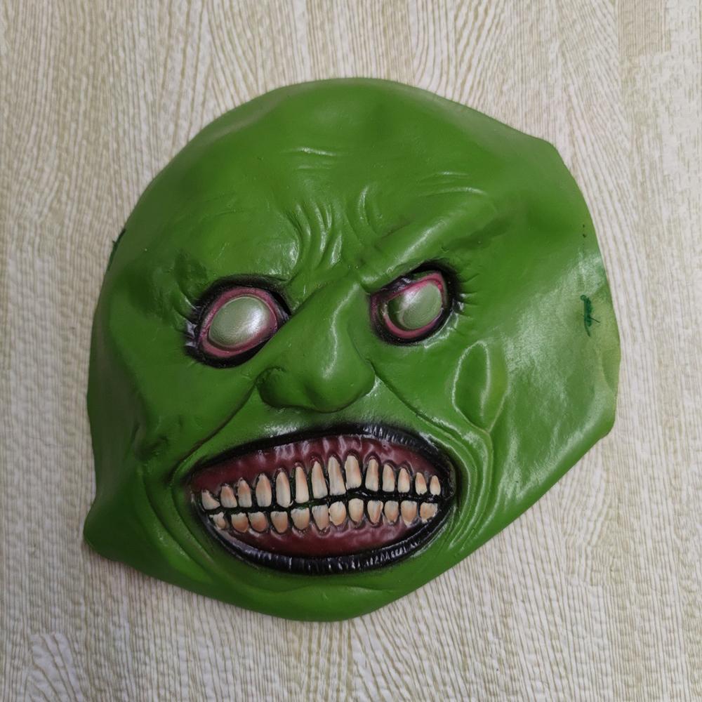 

1 шт. Злая улыбающаяся маска демона на Хэллоуин - Идеально подходит для ролевых игр в жанре ужасов и костюмированных вечеринок - Отличная идея для подарка зелёный
