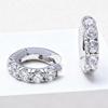 18K Gold Plated Stone Inlaid Luxury Earrings for Women - European & American Fashion Ear Cuffs