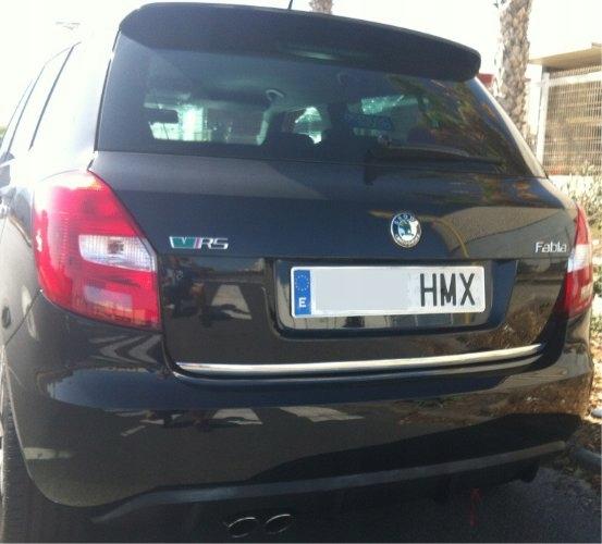 Skoda FABIA II HB - CHROME STRIP Chromed TAILGATE