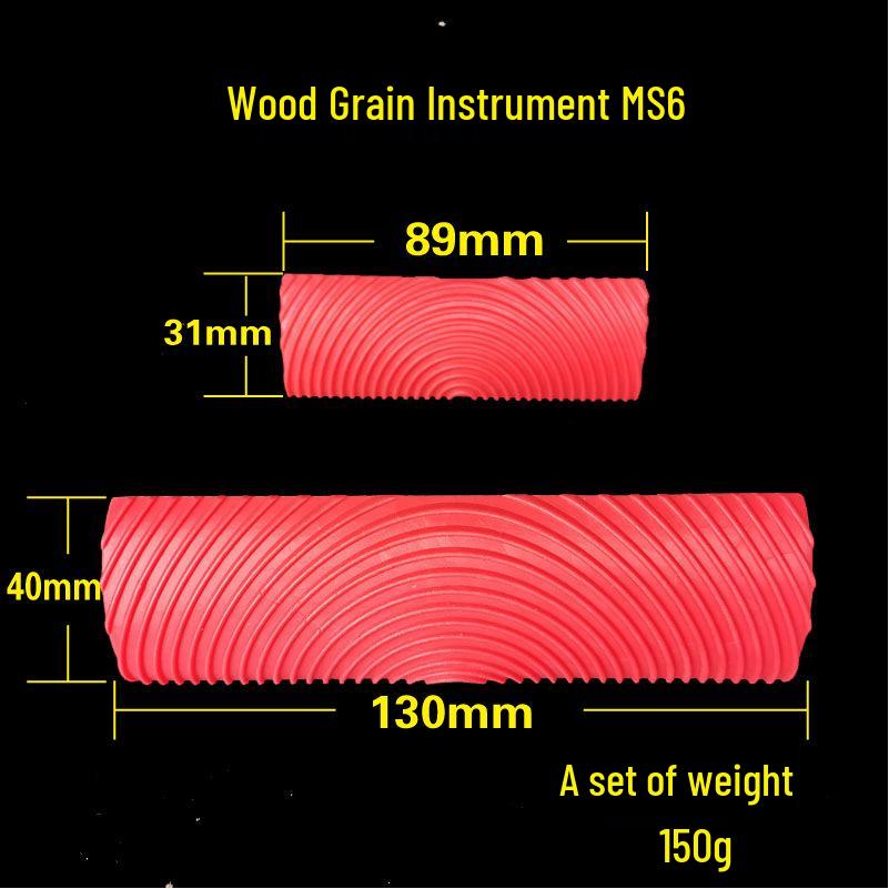 Wood Grain Paint Brush & Rubber Roller for Furniture