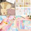 Vintage Paper Stationery Set 50 Letter Paper Lined Sheets 50 Matching Envelopes 60 Sealing Label Sticker for Wedding