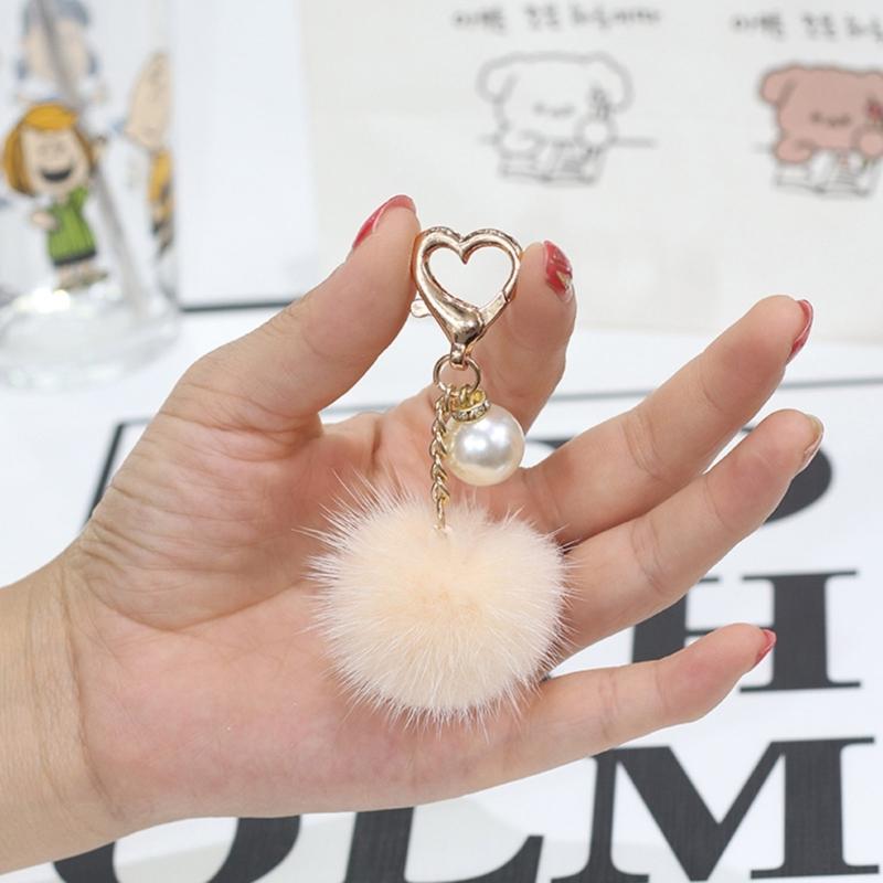 Plush Bag Pendant Practical Key Holder Decor Car Keyring Ornament for Backpacks