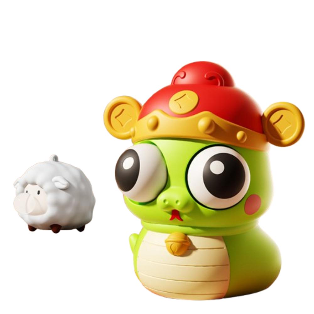 

2pcs/set Cartoon Animal Burst Eye Snake Keychain Eyeball Burst Squeeze Toy Baby Game