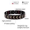 Wrist Band Magnetic Bracelet Male Black Stainless Steel Bracelet Men Hand Chain Wide Health Energy Germanium Bracelets for Men