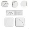 Geometric Drawing Stencil Ruler Measuring Template Mathematics Made of PVC