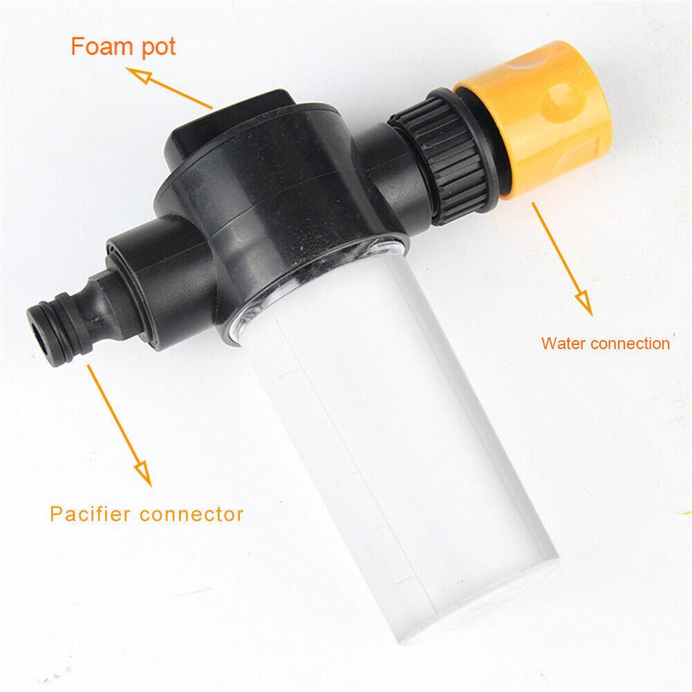 Outdoor Water Sprayer Garden Hose Adjustable Accessories Foam Pot 100ml Cleaning Car Pressure Washer Garden Hose Water Spray
