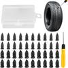 Tire Repair Rubber Nail Kit 40PCS Screw-in Emergency Flat Puncture Repair Tool for Tubeless Tire On Car Motorcycle Tire Chucks 1