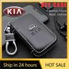 2026 Hot Car Sticker Leather Key Wallet Car Key Bag Multi Function Key Case Accessories For Kia Sportage Ceed Picanto Rio ProCee