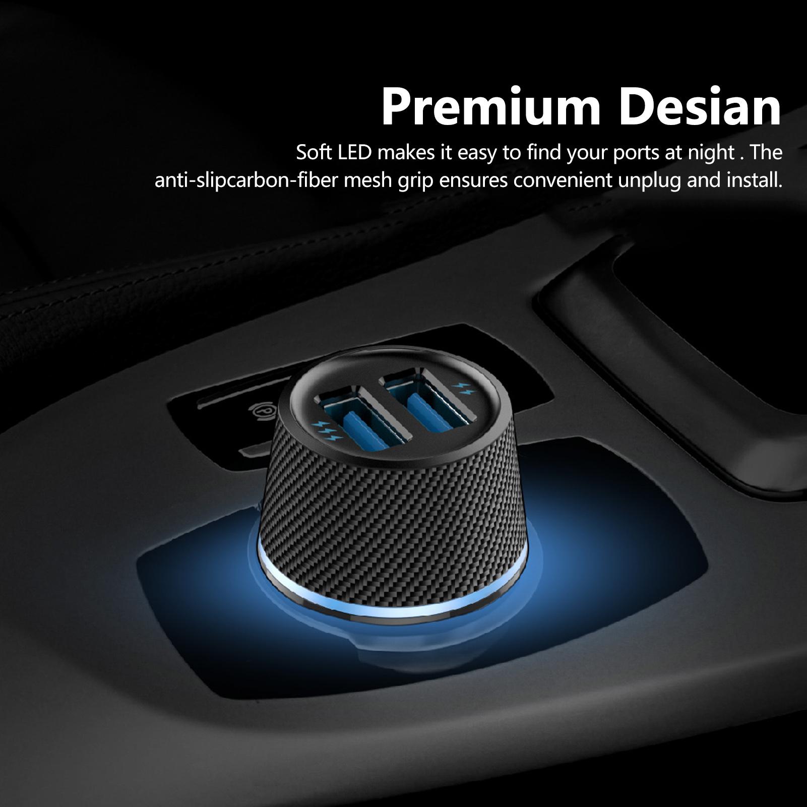 

Oraimo Highway-Pro 22,5 Вт двухпортовый автомобильный адаптер для зарядного устройства QC3.0 и PE2.0 USB-зарядное устройство для быстрой зарядки