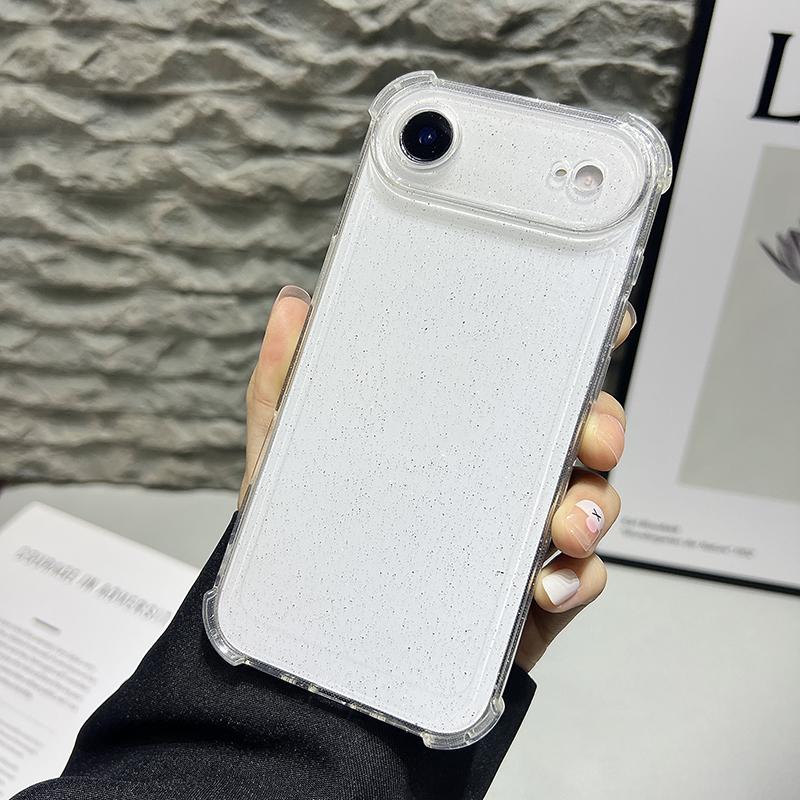 Shockproof Clear Glitter Phone Case for Iphone 17 Pro Max Air 16E 16 E 15 Plus 14 Pro 13 12 11 17Pro Women Girls Phone Cover Accessories