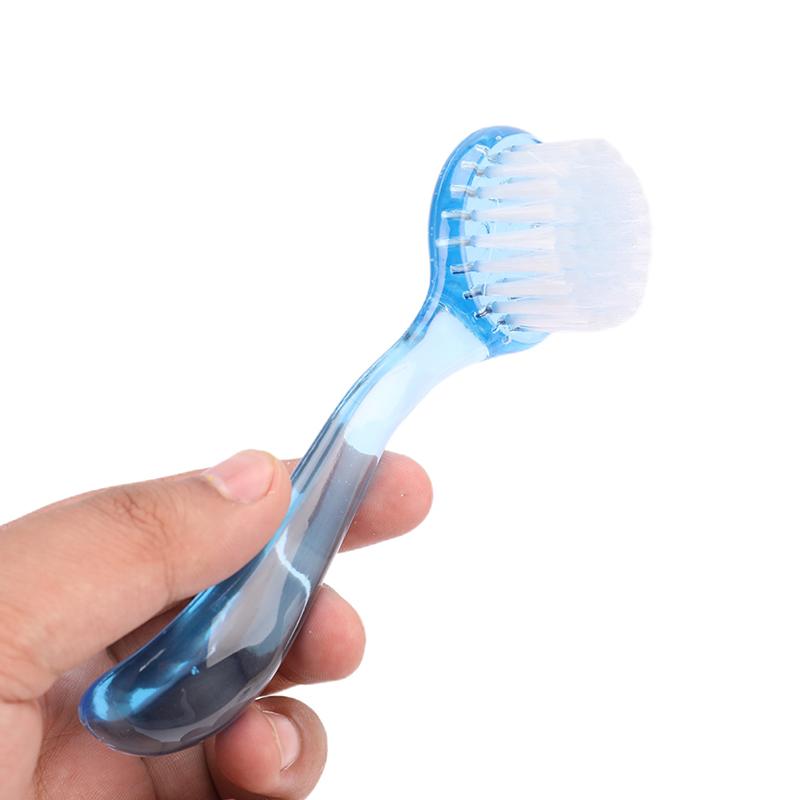 Plastic Handle Nail Brush Professional Manicure Tool Clean Dust Nail Art Tool
