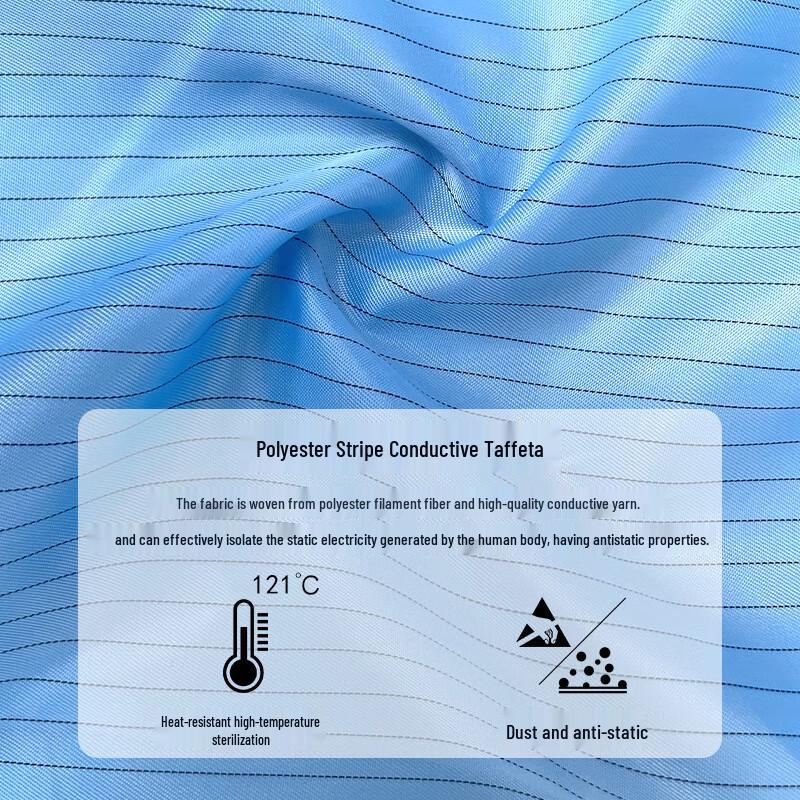 Xuantu Unisex Anti-Static Dust-Free Hooded Cleanroom Coverall