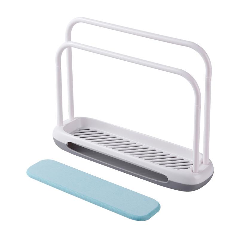 Double-pole Draining Cloth Rack, Sink Storage Rack, Hollowed-out Detachable Storage Hanging Rack