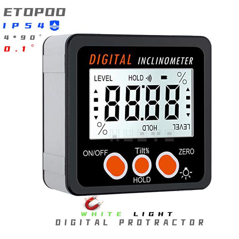 Digital Inclinometer with LCD and Magnetic Base CN plug (adapter included)