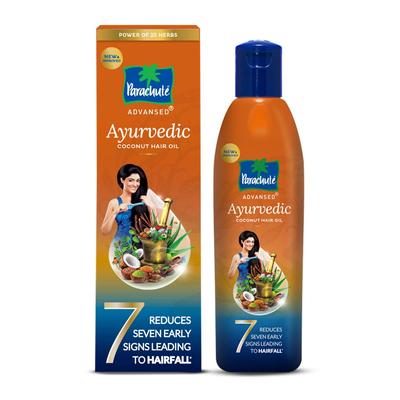 Parachute Advansed Ayurvedic Coconut Hair Oil, Controls Hairfall and 7 Major Hair Problems, 300 Ml