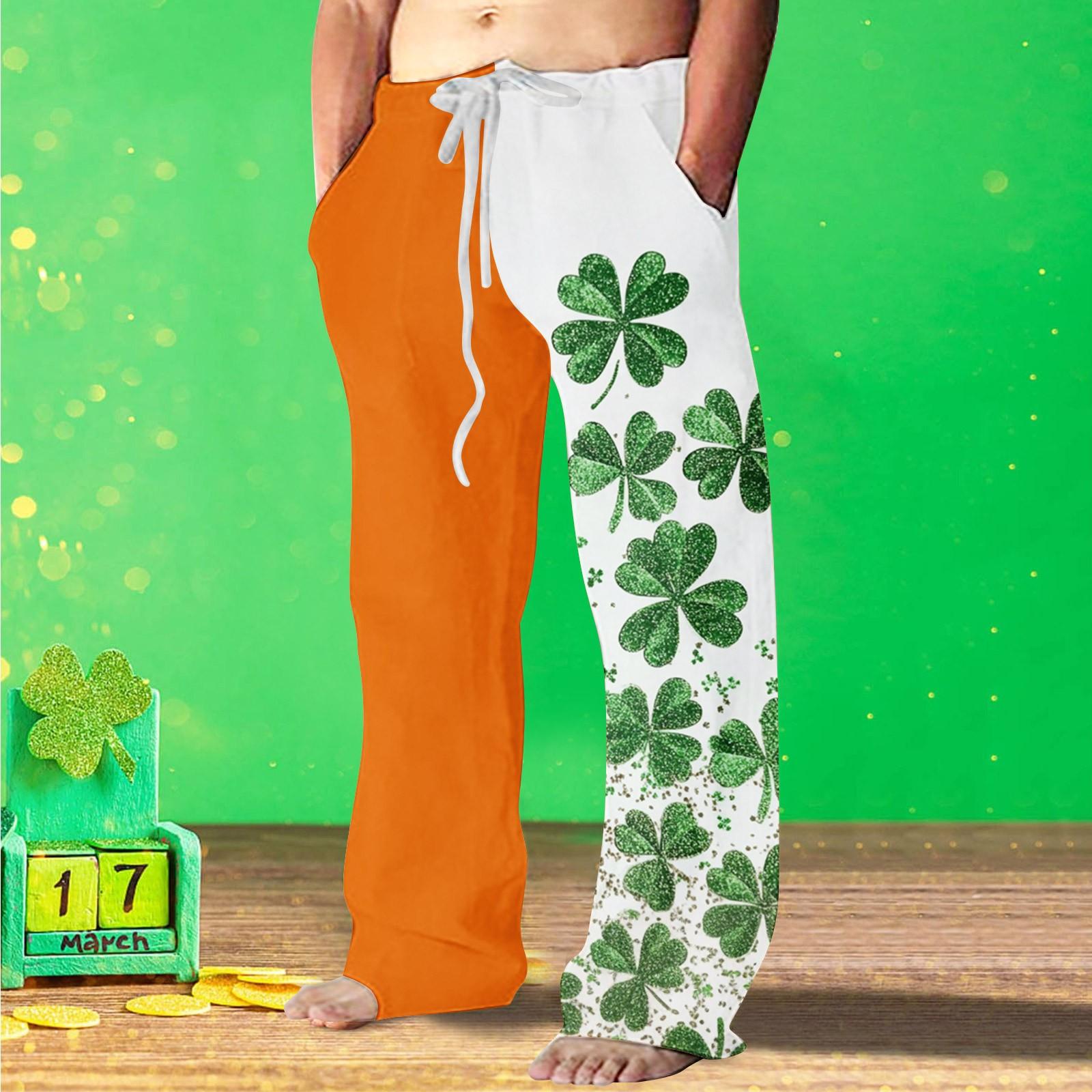 

улица. Мужские брюки с принтом Patrick s XL шафрановый