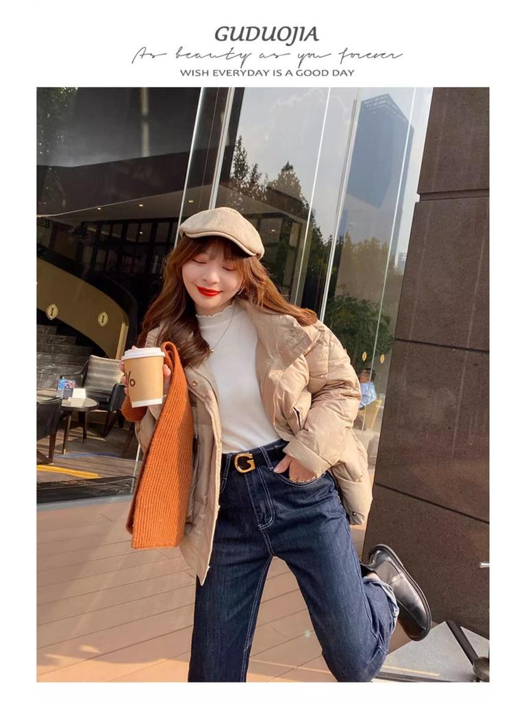 Women's Slim Fit Black Modal Long-Sleeve Mid-Neck Top for Autumn/Winter