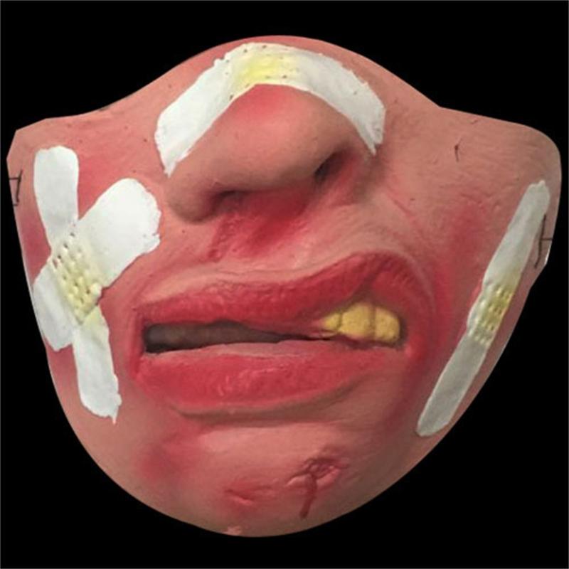 Latex Half Face Costume Mask Set for Group Photos, Cosplay Use, Stage Scenes and Theme Gathering Party Supplies