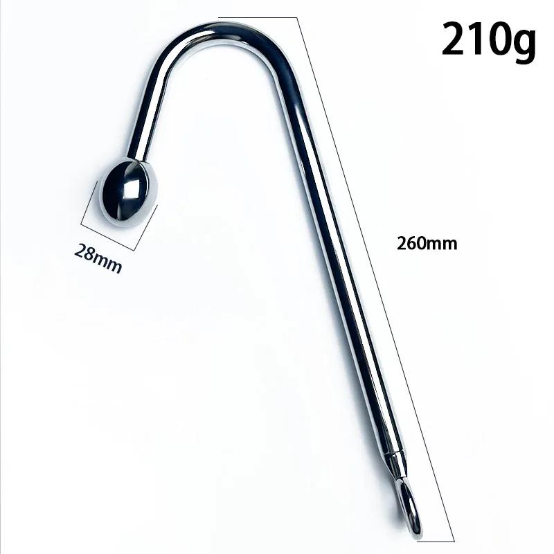 Stainless Steel Anal Hook Anus Balls Metal Anal Dilator Butt Plug Big Anal Beads Prostate Massager Insert Sex Toy for Adult