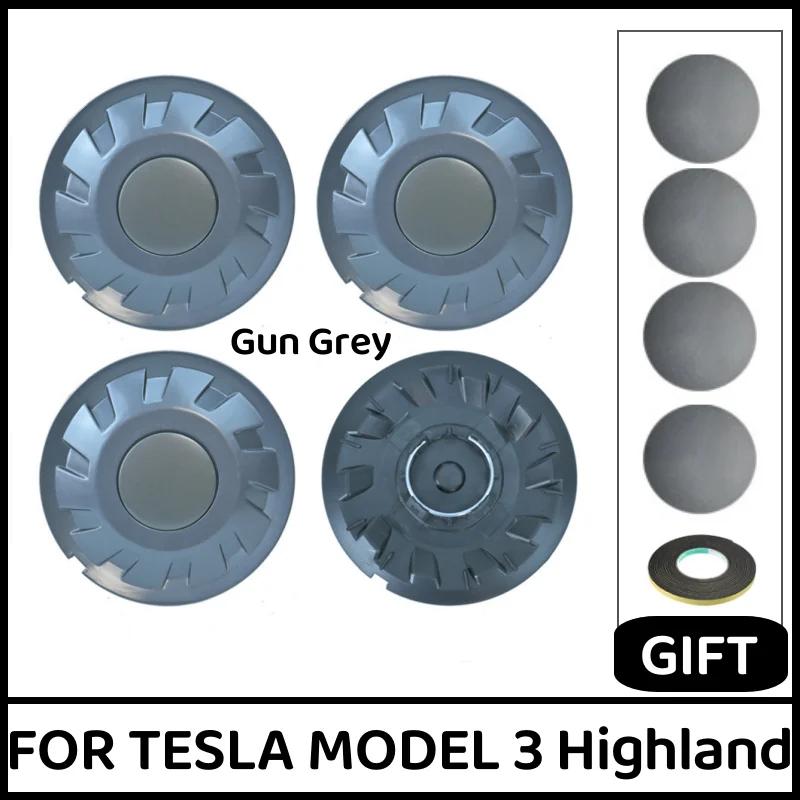 

4PCS Wheel Hub Caps Center Ring Performance Replacement Wheel Full Rim Cover For Tesla Model 3 18Inch Highland 2024 Accessories