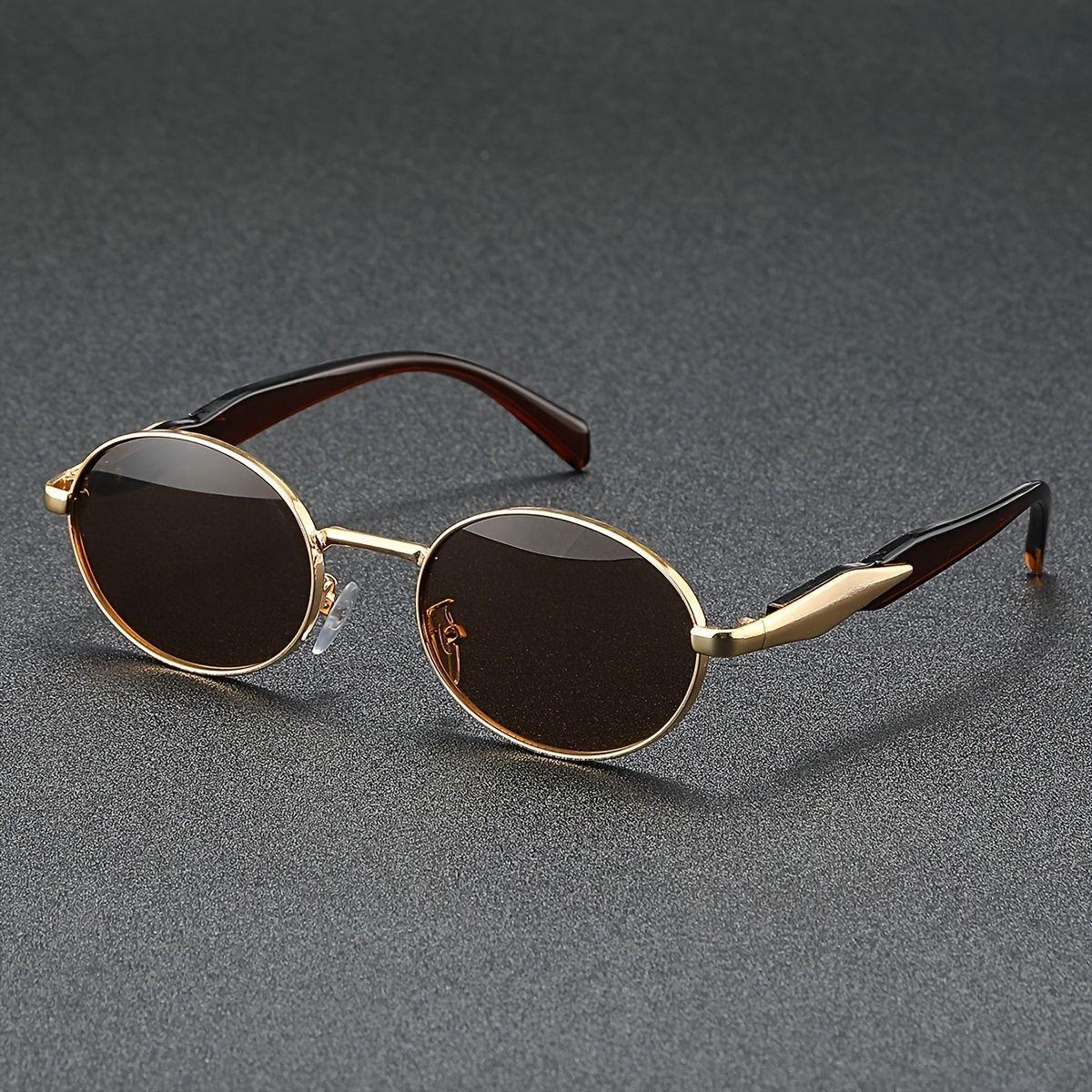 

Luxury Men Women Sunglasses Unisex Fashion Sun Glasses Oval Eyewear Shades Round Sunglasses Punk Sunglasses for Female Male