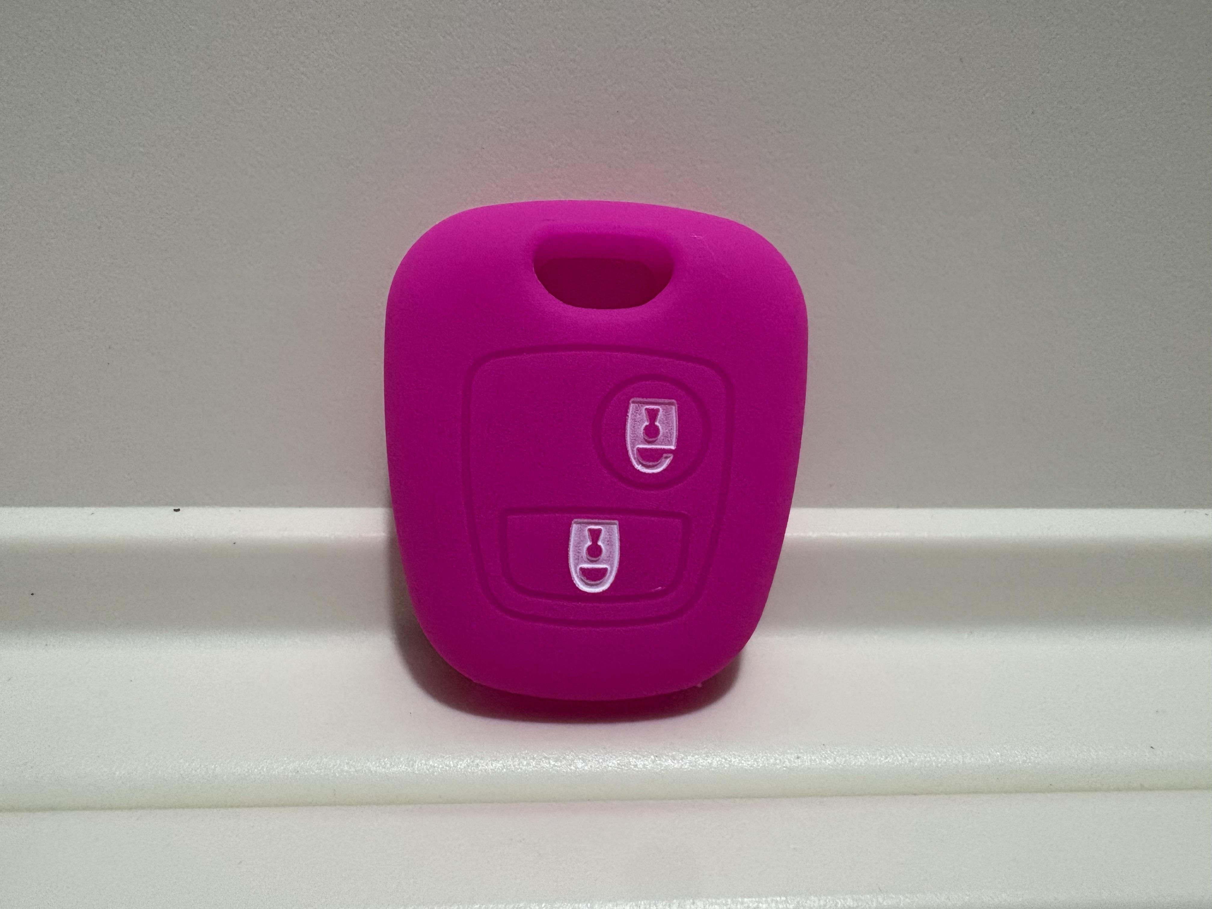 

Pusakieyy 1Pc 2 Button Silicone Cover For Citroen C1 C2 C3 C4 XSARA PICASSO For Peugeot 106 107 206 207 307 For Toyota AYGO Key