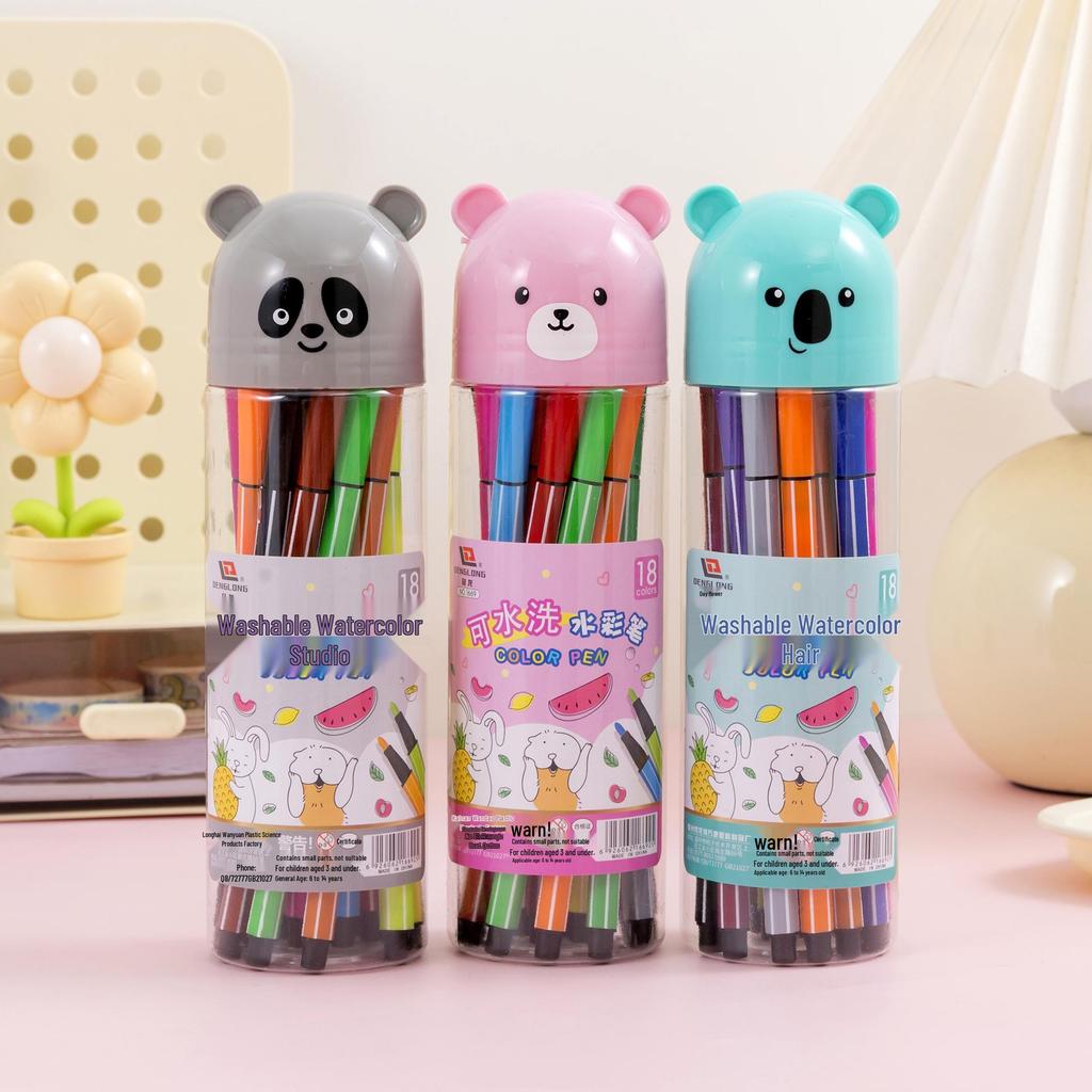 Pennarelli ad Acquerello Lavabili per Bambini: Set di Materiali Artistici per Scarabocchiare e Dipingere