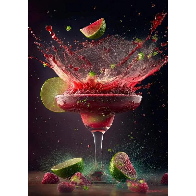 Cocktail Explosion poster Fruit Cocktail Don't Trust Bar Minimalist Print Canvas Painting for Living Room Modern Home Decor