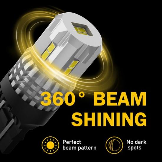 7443 LED Reverse Backup Bulbs Light White For  2018   Ford F150 F250