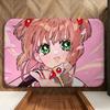 Anime M-Magical S-Sakura Floor Mat Soft Flannel Floor Mat  Suitable for Entryways, Living Rooms, Bedrooms, and Bathrooms