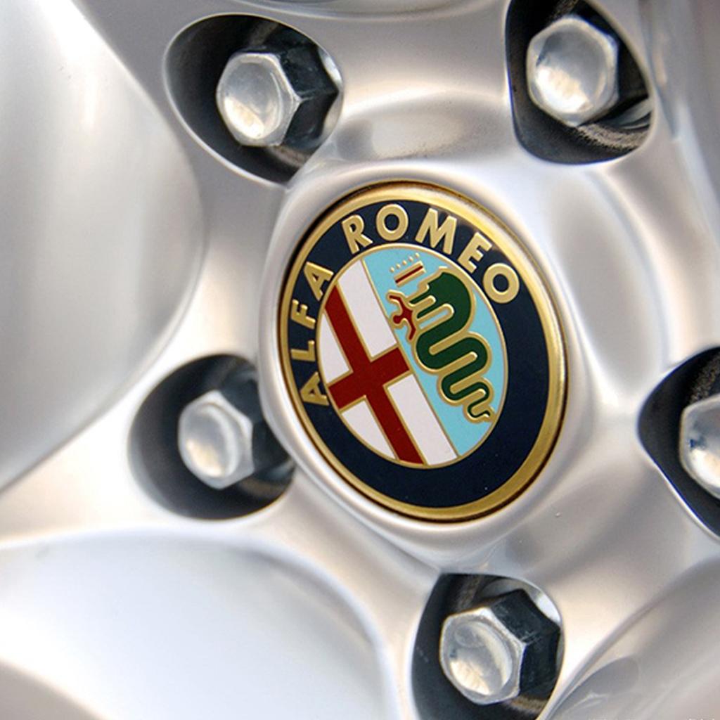 56MM 4Pcs Car Wheel Center Hub Caps Cover Emblem Badge Accessories For Alfa Romeo Giulia Stelvio Giulietta 16 19 147 Mito Tonale