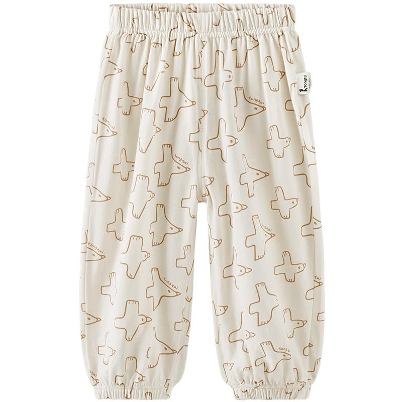 TONGTAI Baby Pure Cotton Summer Anti-Mosquito Jogger Pants 90cm