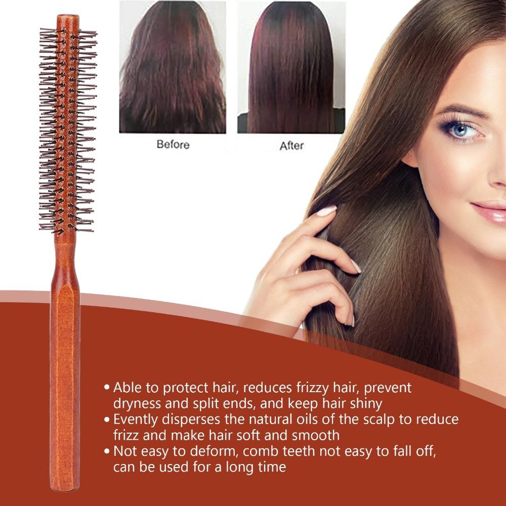 Nylon Bristles Round Styling Hair Brush Small Size Small Round Brush  Home Use