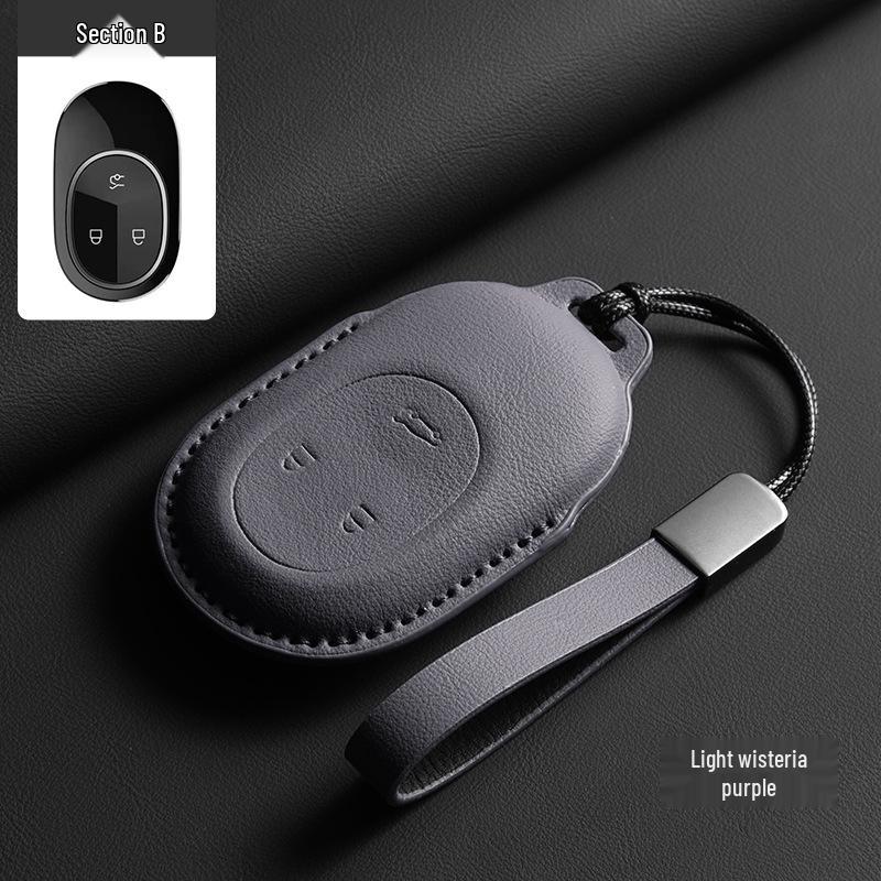 NIO ES6/EC6/ET5/ES8/ET7/ES7/EC7 Brown Key Cover and Buckle (2023 Model)