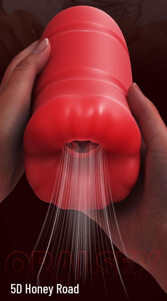 ROSELEX Laolesi Allenatore Orale e Stimolatore Clitorideo Vibrante Dildo da Uomo - Giocattolo Sessuale per Adulti