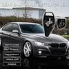 Gear Shift Knob Button Cover for BMW 1'F20 F21/2'F22/3'F30 F31 Sport Version Waterproof Center Console Knob Trim Sticker Black Adhesive Backing 1 Set