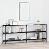 Console Table Black Oak Look 200 X 29 X 75 Cm