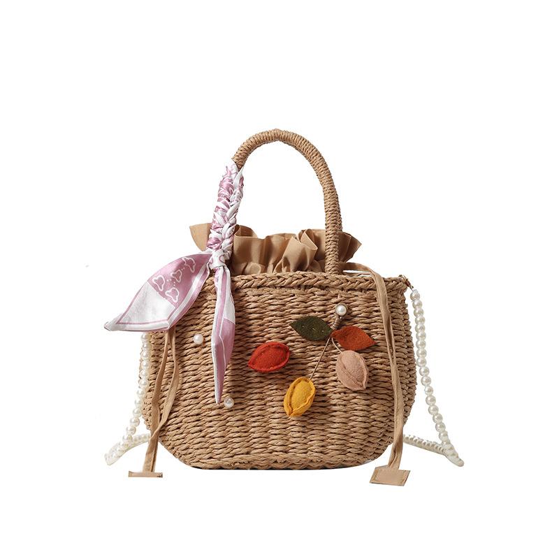 

Fashion retro style personalized woven flower women s small square bag summer new commuting shoulder messenger bag Type two хаки