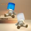 Lampka nocna LED o miękkim blasku, kreatywny kształt, szerokie zastosowanie, zabawna lampa stołowa typu plug-in, lampka nocna w kształcie chłopca, dekoracja