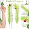 1/3/5Pcs Christmas Tree Topper 17 Inch Red Green Curly Xmas Tree Ornaments Stems for Home Decor New Year 2026 Gifts Accessories