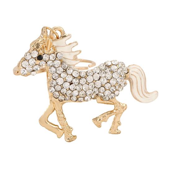 Keychain Pendant 2026 Year of Horse Mascot Good Luck Charm Key Chain Bags Backpacks Car Decoration Chinese New Year Gift