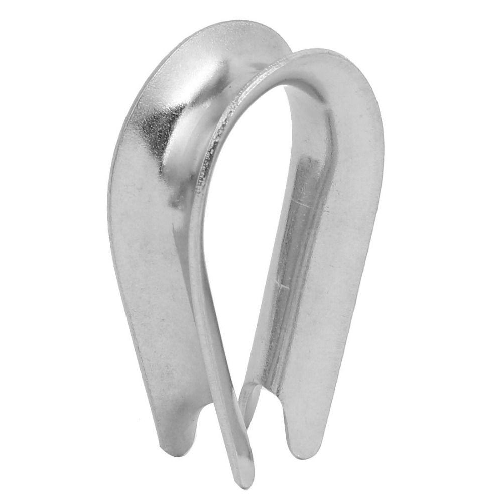 10pcs 1.5-12mm Rope Thimble Rigging 304 Stainless Steel Thimbles Ring Clamp  Rope Connecting Head