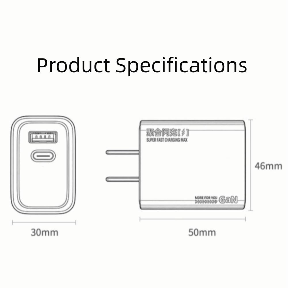 Fast Charging Wall Charger Adapter 30W Phone Charger Adapter Fast Charging Adapter Mobile Phone