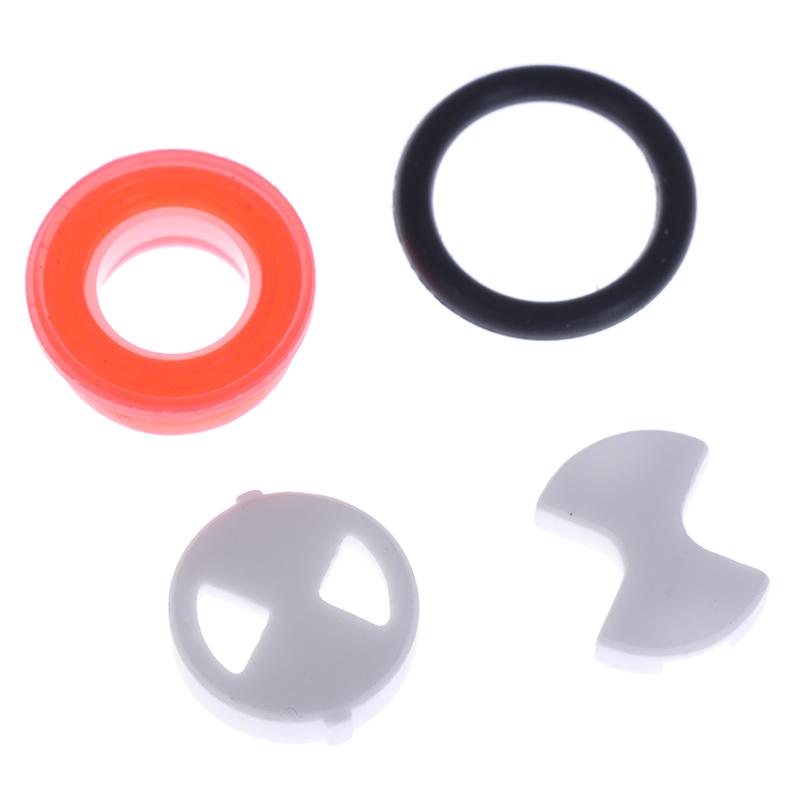 8Pcs/Set Ceramic Disc Silicon Washer Insert Turn Replacement 1/2" For Valve Tap