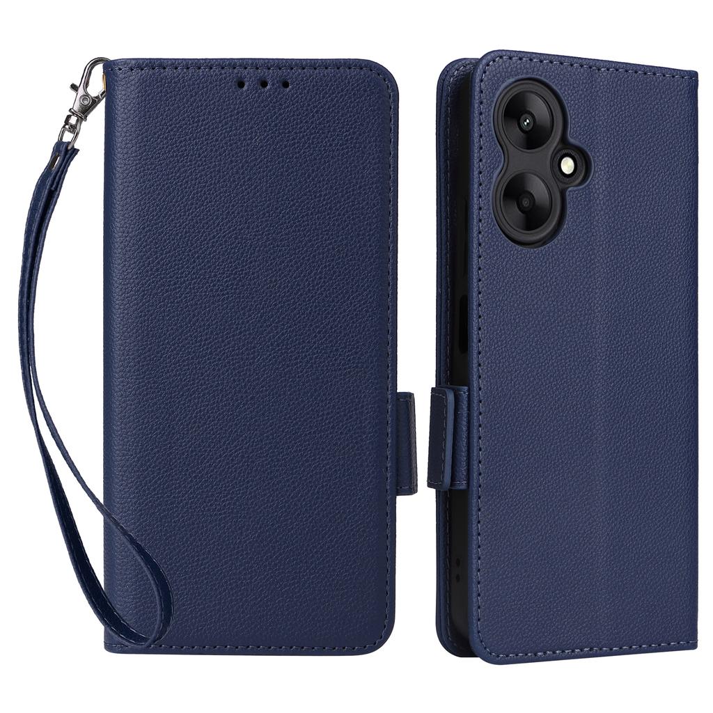 For Xiaomi Redmi 13C 5G/Redmi 13R 5G/Poco M6 5G Case with Wrist Strap Leather Cell Phone Cover