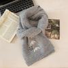 Warm Knitted Scarf Thickened Neck Scarf Fashion Winter Scarf  Girls