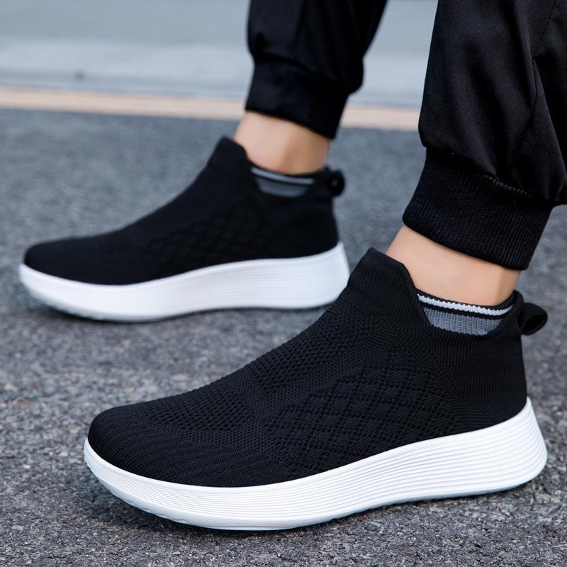 Couple shoes men's shoes breathable mesh sports casual shoes elastic socks foot cover running shoes women's shoes