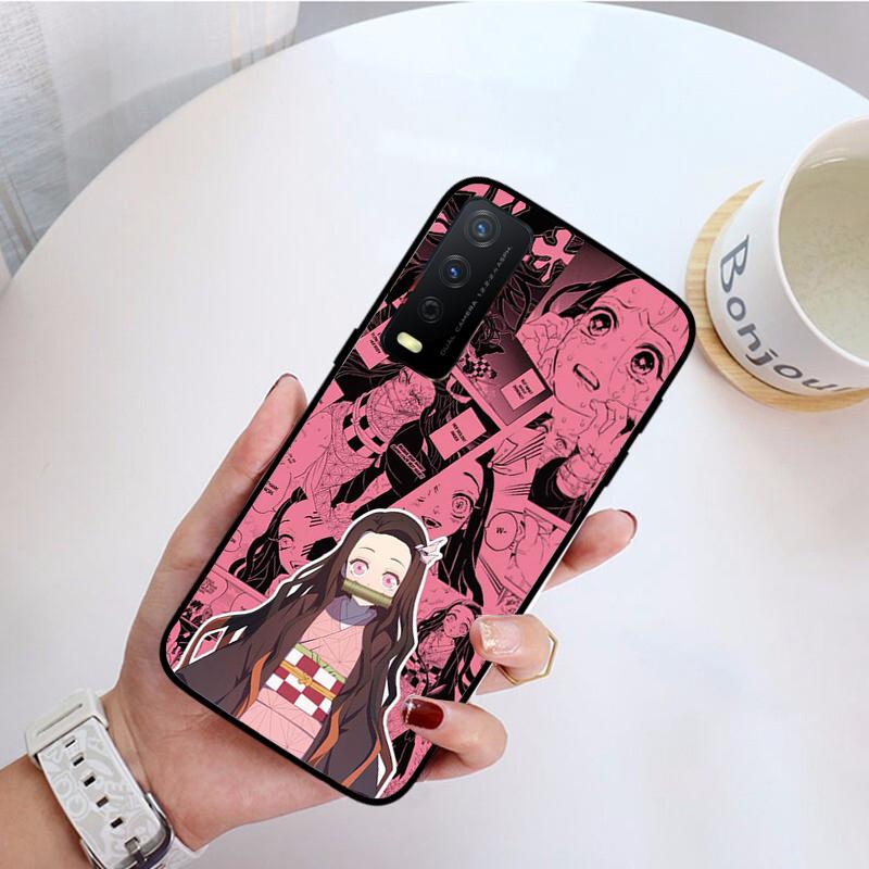 Capa de Celular Demon Slayer Kimetsu Kamado Para VIVO Y31 Y21 Y70 Y21S Y20 Y72 1907 Y12 Y11S Y53S Y33S Y55 Y76 Y51 Y15S Y01