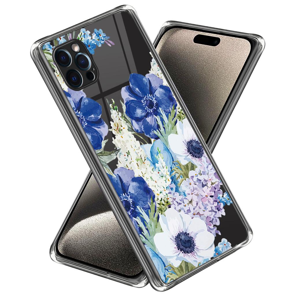 For iPhone 16 Pro Max Case Pattern Printed Shockproof TPU Phone Cover