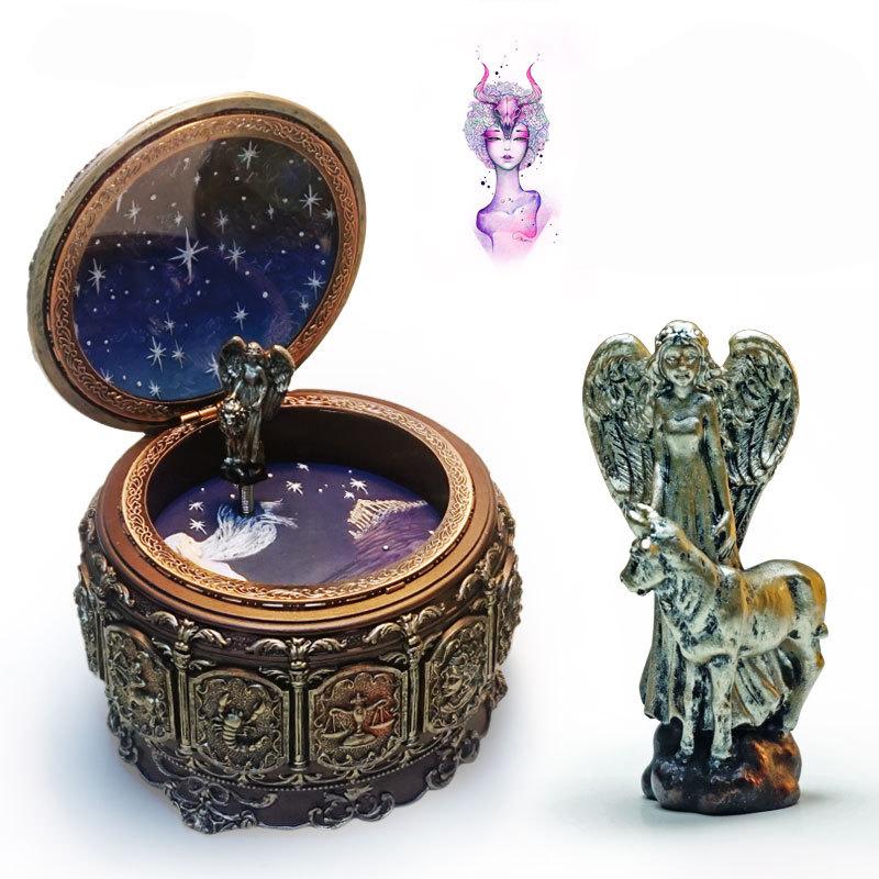Carousel Music Box, Birthday Gift For The Twelve Zodiac Signs